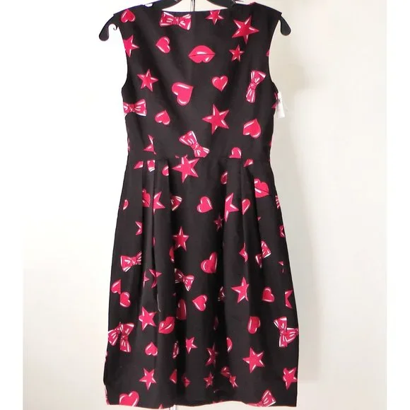 NWT MOSCHINO Heart and Star Mini Dress